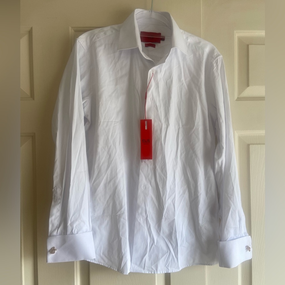 Elle Classic White Dress Shirt